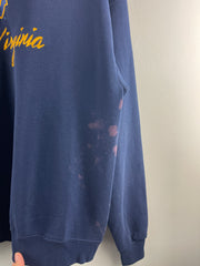 Vintage 90s West Virginia Embroidered Navy Crewneck