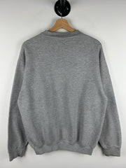 Vintage 90s Michigan Wolverines Football Embroidered Grey Crewneck