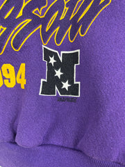 Vintage 90s NFL Cliff Engle Minnesota Vikings Champs Purple Crewneck