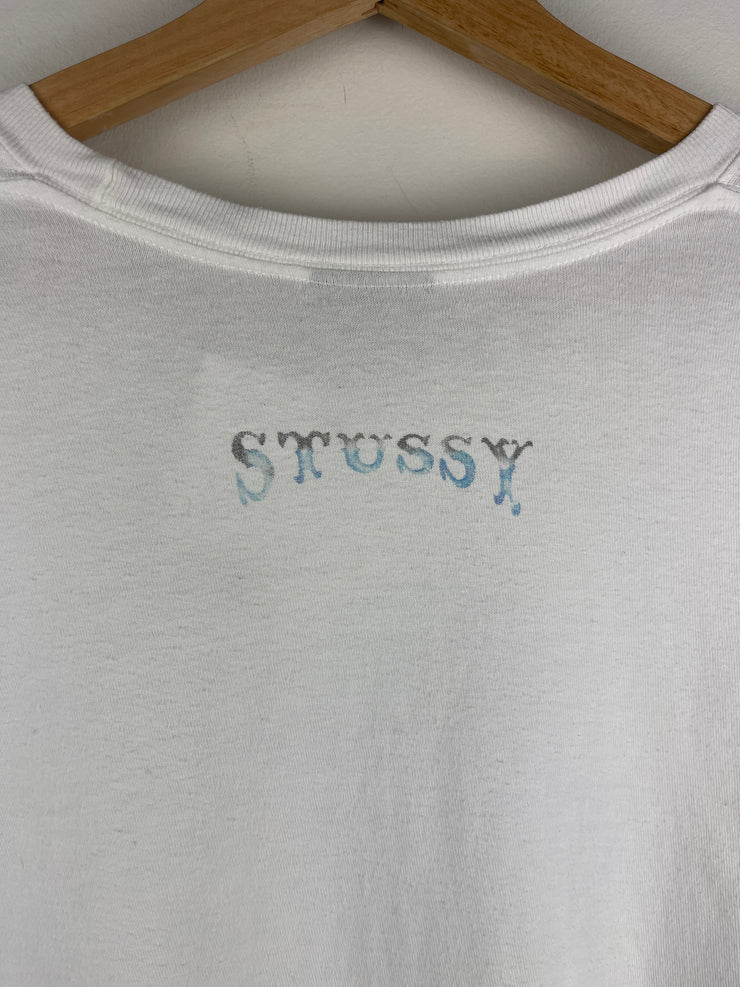 Stussy Air Brush Joker White Tee
