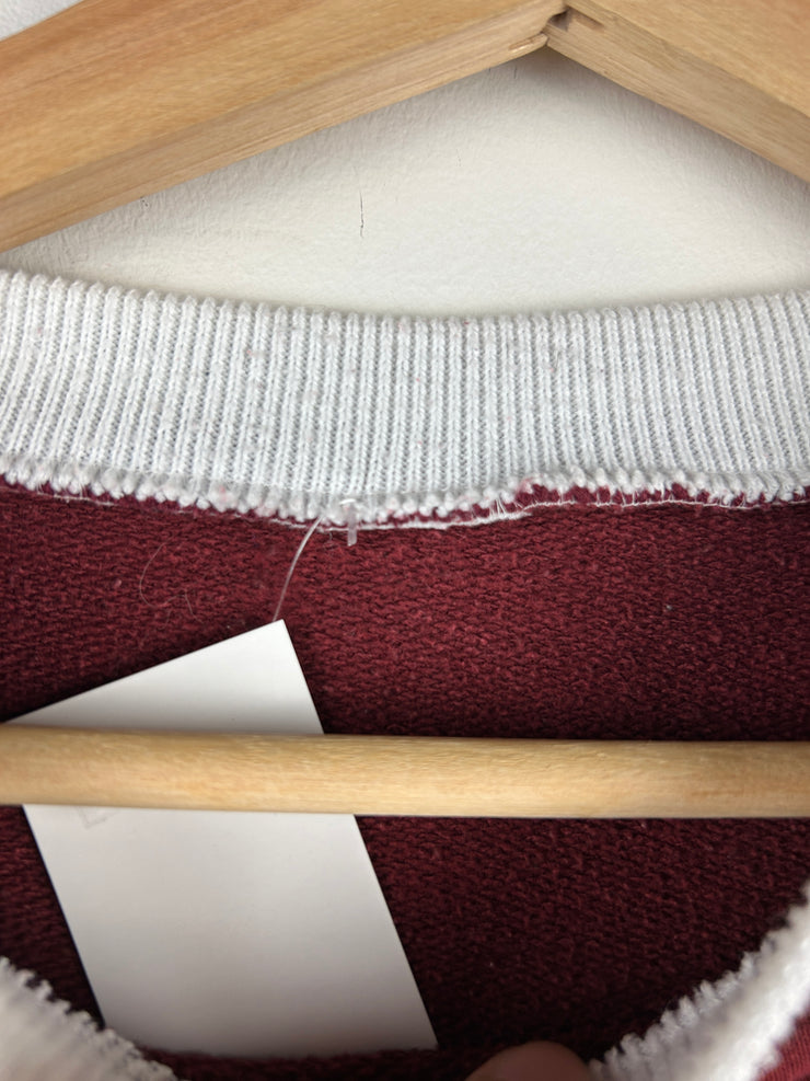 Vintage 90s NFL Washington Redskins Grey & Maroon Crewneck