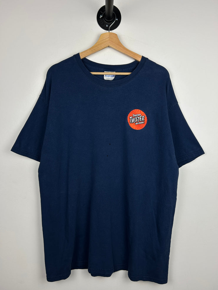 Vintage 90s Tropicana Embroidered Navy Tee