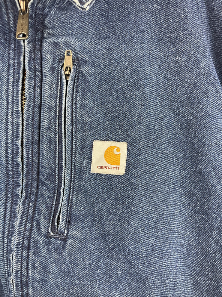 Carhartt Detroit Blue Denim Cropped Work Jacket