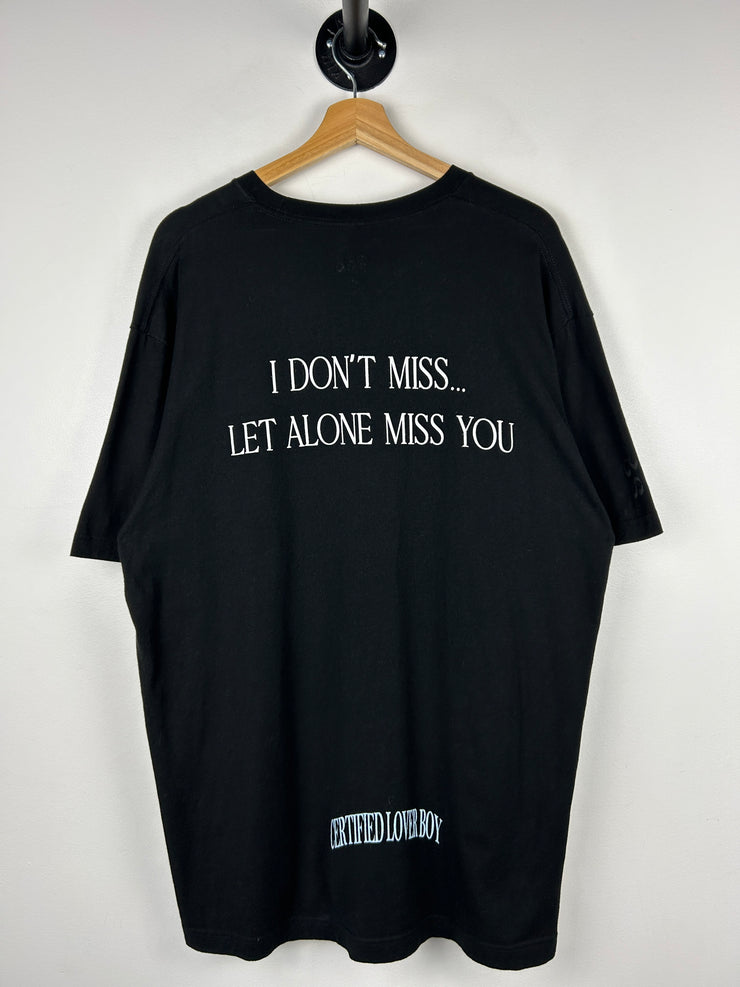 Nike Certified Lover Boy I Don’t Miss Let Alone Miss You Black Tee