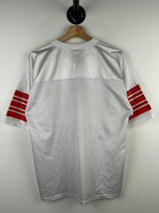 Vintage 90s Red Oak Ohio State White & Red Football Jersey