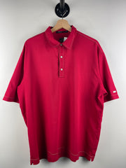 Vintage Nike Golf Tiger Woods Red Polo Shirt
