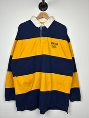 Vintage Starter Michigan Navy & Yellow Polo Rugby Long Sleeve