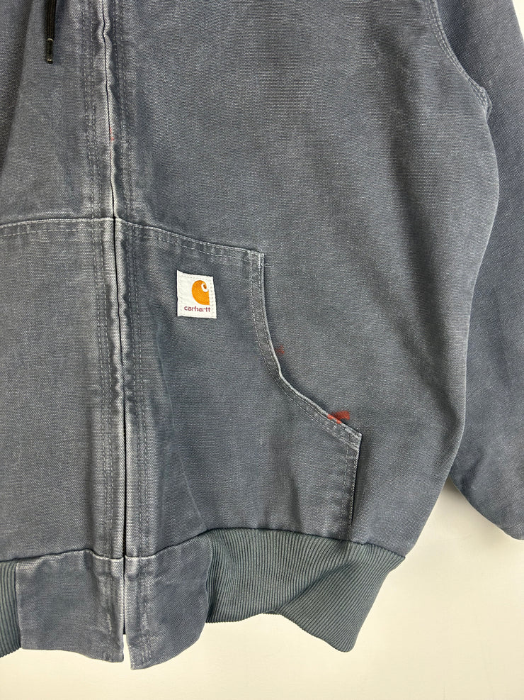 Vintage Carhartt Grey Active Hooded Women’s Jacket