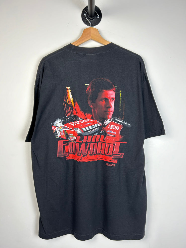 Vintage Nascar Carl Edwards Black Tee