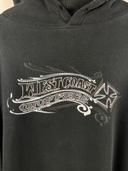 Vintage West Coast Choppers Motorcycle Black Hoodie