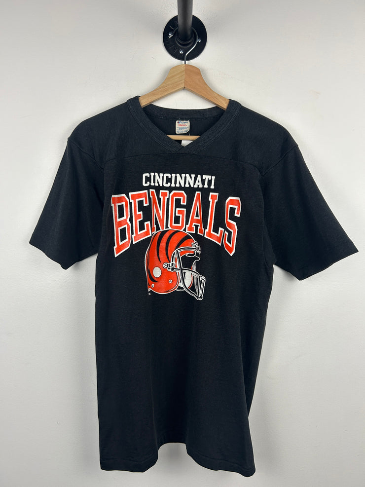 Vintage 80s NFL Champion Cincinnati Bengals Black Football Jersey