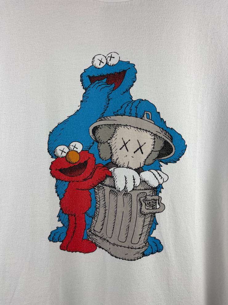 Kaws Sesame Street Group White Tee