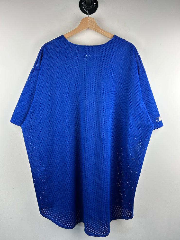 Vintage MLB Majestic Los Angeles Dodgers Blue Mesh Baseball Jersey