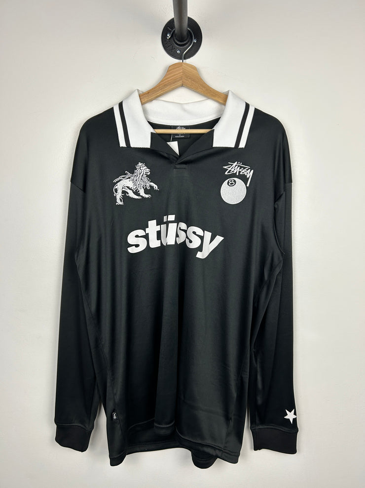 Stussy Football Black Long Sleeve Jersey