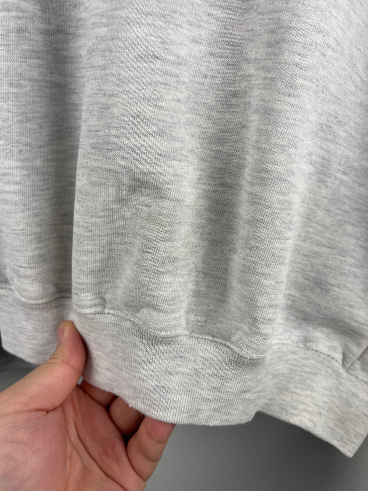 Vintage 90s Marlboro Lizard Embroidered Grey Crewneck