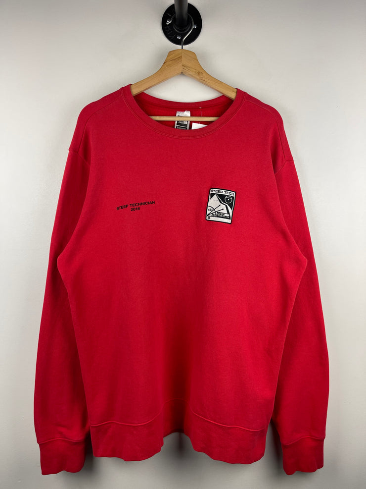 Supreme X The North Face SS16 Steep Tech Red Crewneck