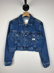 Vintage Calvin Klein Cropped Mid-Wash Women’s Denim Jacket