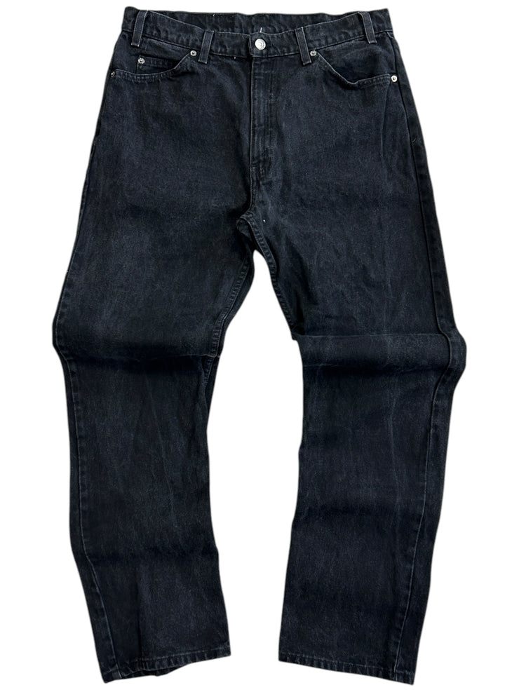 Vintage 90s Levis 505 Orange Tab Black Denim Jeans