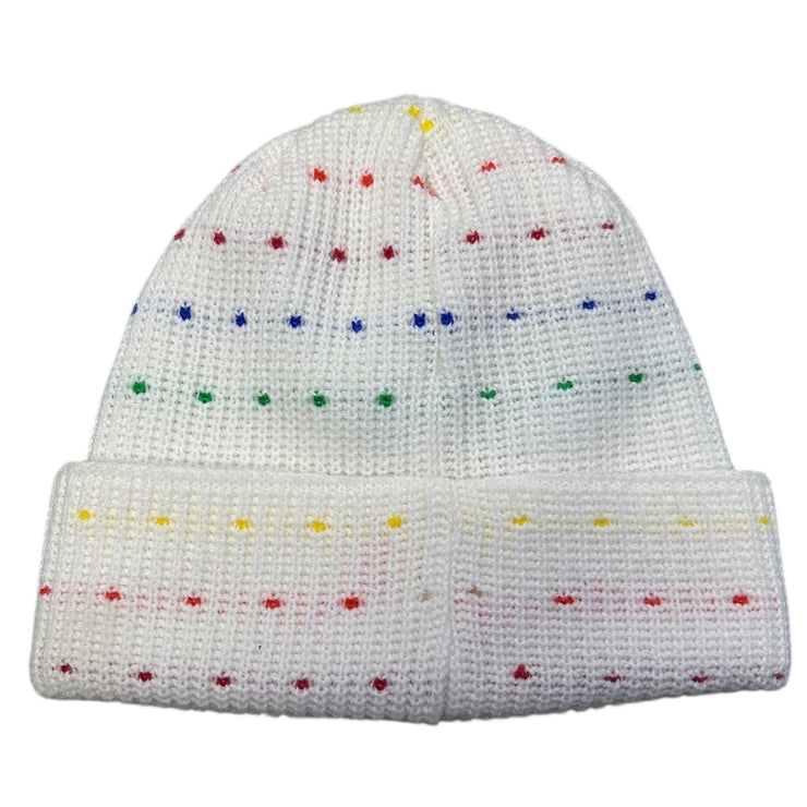 Supreme FW23 Loose Gauge Multi Colour White Beanie