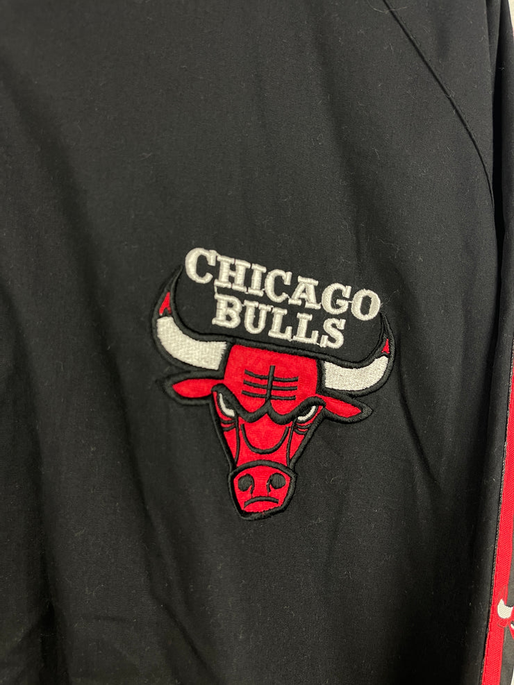 Vintage 90s NBA Pro Player Chicago Bulls Black Windbreaker