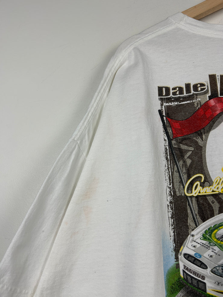 Vintage Nascar Chase Dale Jarrett Arnold Palmer White Tee