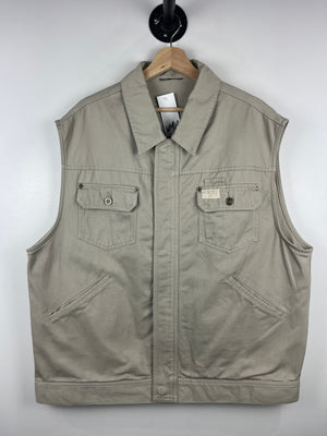 Vintage Y2K Roca Wear Embroidered Cream Vest
