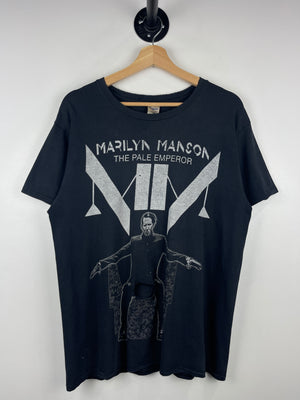 Vintage Marilyn Manson The Pale Emperor Tour Thrashed Black Tee