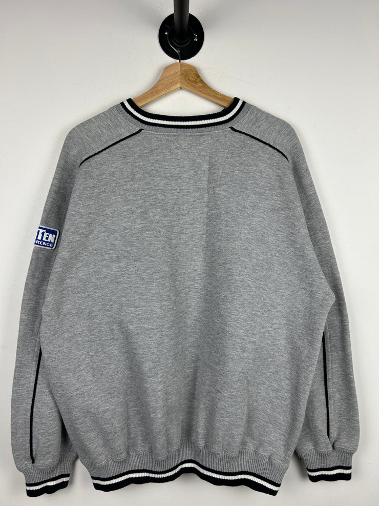 Vintage 90s Lee Sport Iowa Hawkeyes Embroidered Grey Crewneck