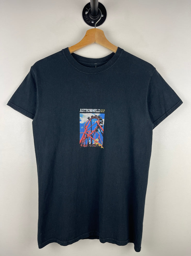 Travis Scott SS19 Astroworld Roller Coaster Black Tee