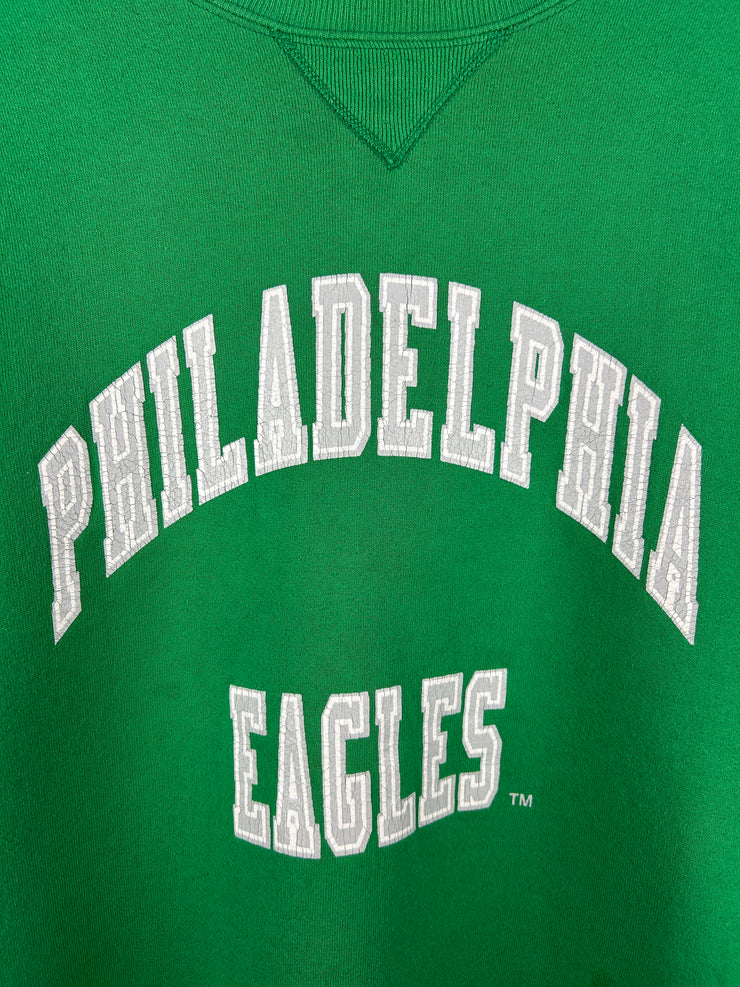 Vintage 90s NFL Russell Athletic Philadelphia Eagles Pro Line Kelly Green Crewneck