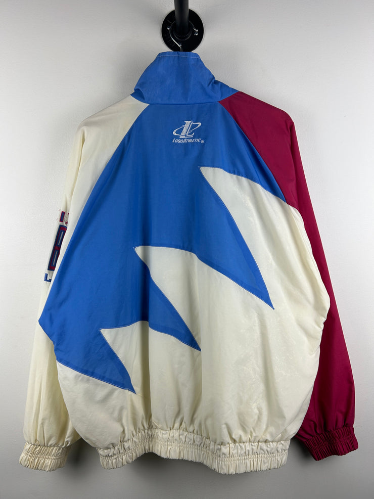 Vintage 90s NFL Logo Athletic Super Bowl Miami Shark Tooth Windbreaker