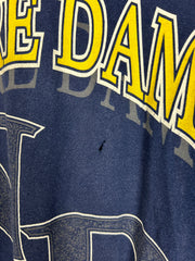 Vintage 90's Notre Dame Irish Navy Tee