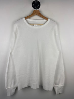Vintage 90s White Thermal Long Sleeve