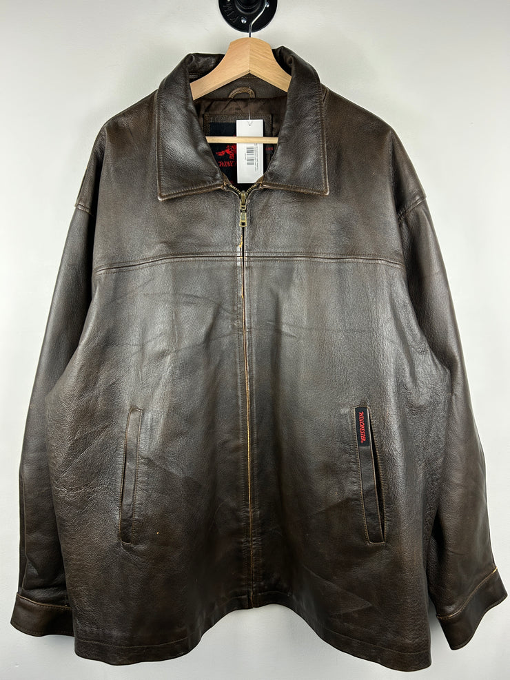 Vintage Winchester Brown Leather Straight Cut Jacket