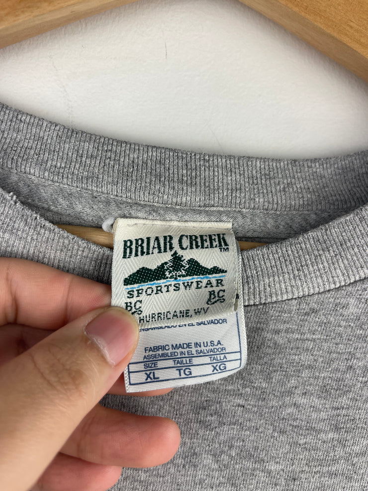 Vintage Briar Creek Golf The Perfect Swing Embroidered Grey Tee