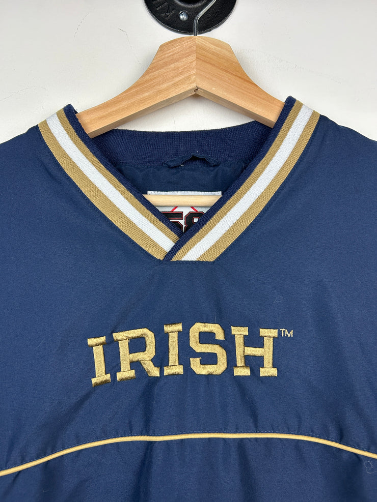 Vintage Notre Dame Irish Navy Pullover Windbreaker