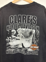 Vintage Harley Davidson Niagara Falls Black Tee