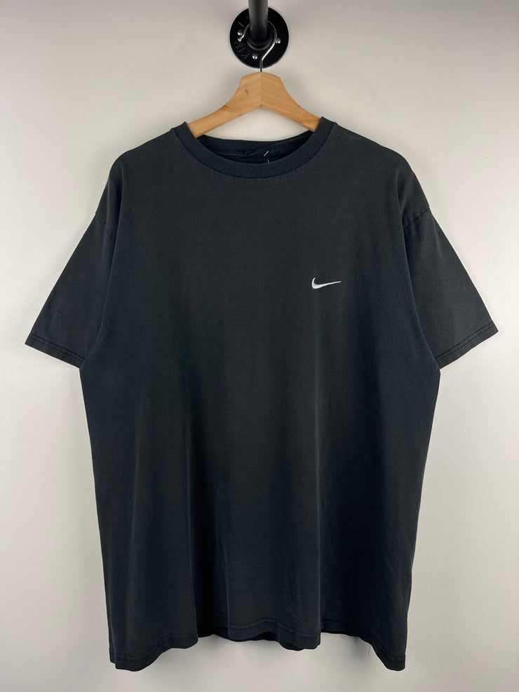 Vintage 90s Nike Mini Swoosh Black Tee