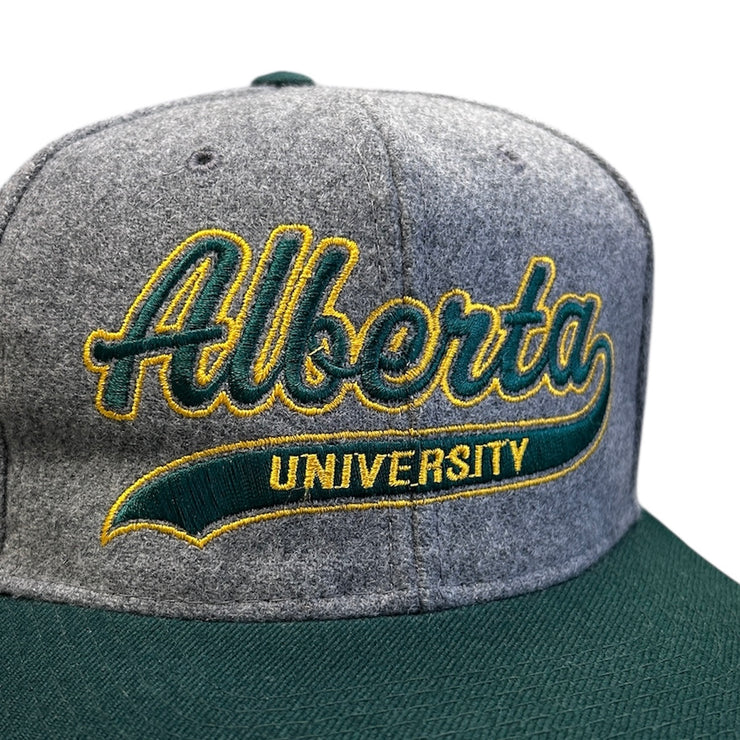 Vintage 90s Starter Alberta University Tailsweep Melton Wool Snapback Hat