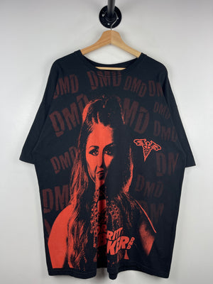 Vintage AEW Dr. Britt Baker DMD Wrestling All Over Print Black Tee