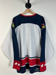 Vintage 90's Pro Player Columbus Blue Jackets White Hockey Jersey