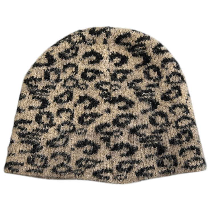 Vintage Y2K ED Hardy Tiger Leopard Print Beanie