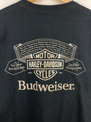 Vintage Harley Davidson Budweiser Black Tee