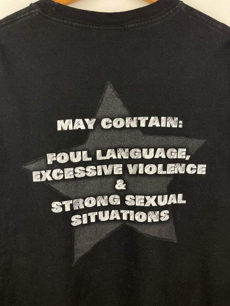 Vintage 2002 WWE Rated R Superstar Black Tee