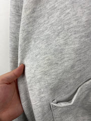 Vintage 90s Jerzees Blank Grey Cardigan Sweater