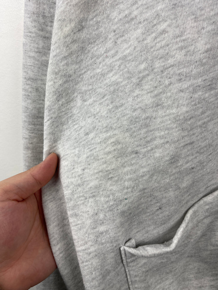 Vintage 90s Jerzees Blank Grey Cardigan Sweater