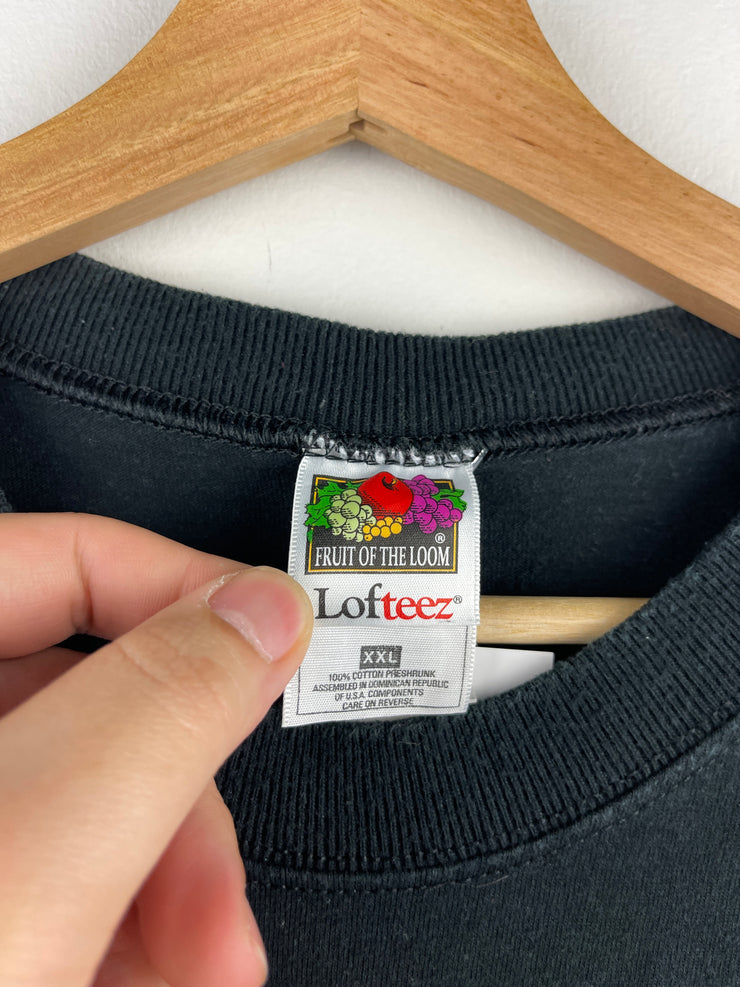 Vintage 90s Red Dog Beer Fire Department Black Tee