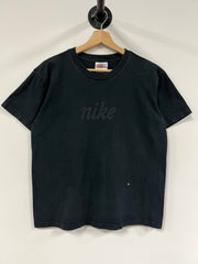 Vintage 90s Nike Tonal Spellout Black Women’s Tee