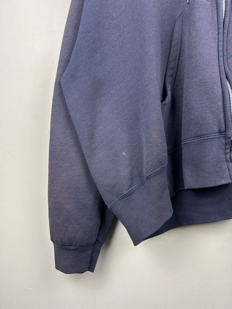 Vintage 90s USA Olympics Faded Navy Zip Up Hoodie