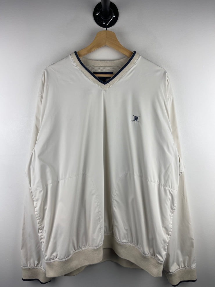 Vintage Chaps Golf Beige Pullover Windbreaker